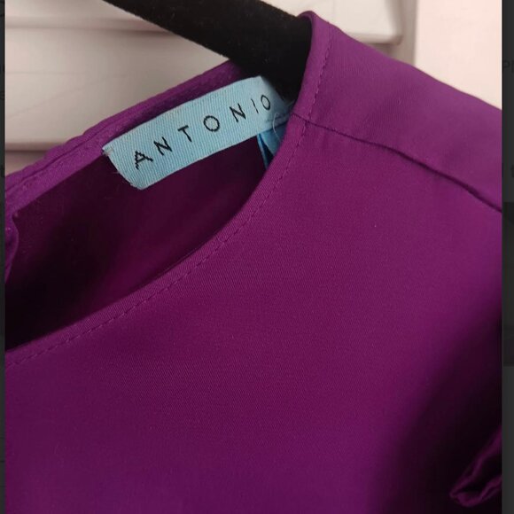 Antonio Melani Silk Puff Sleeve Blouse - Picture 3 of 3